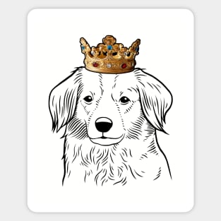 Nederlandse Kooikerhondje Dog King Queen Wearing Crown Sticker